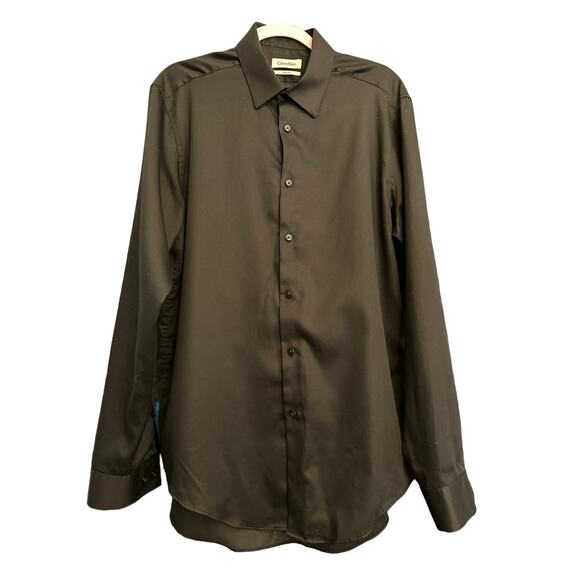 Calvin Klein Other - Calvin Klein Men's Dress Shirt Black Slim Fit Large 16 1/2